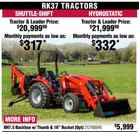 rk tractors for sale